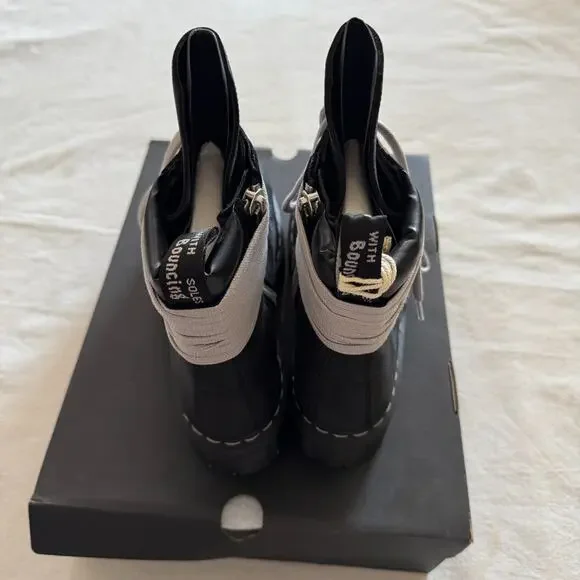 Rick Owens Dr Martens 1460 DRKSHDW Quad Sole Steel Toe Boot Size 10 Men's NEW - Picture 4 of 8